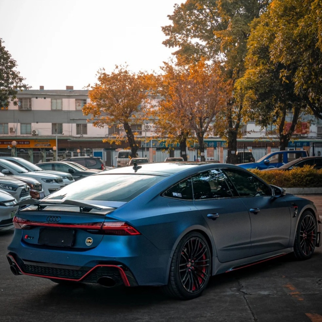 TPU Matte Magic Flame Dark Blue Paint Protection Film