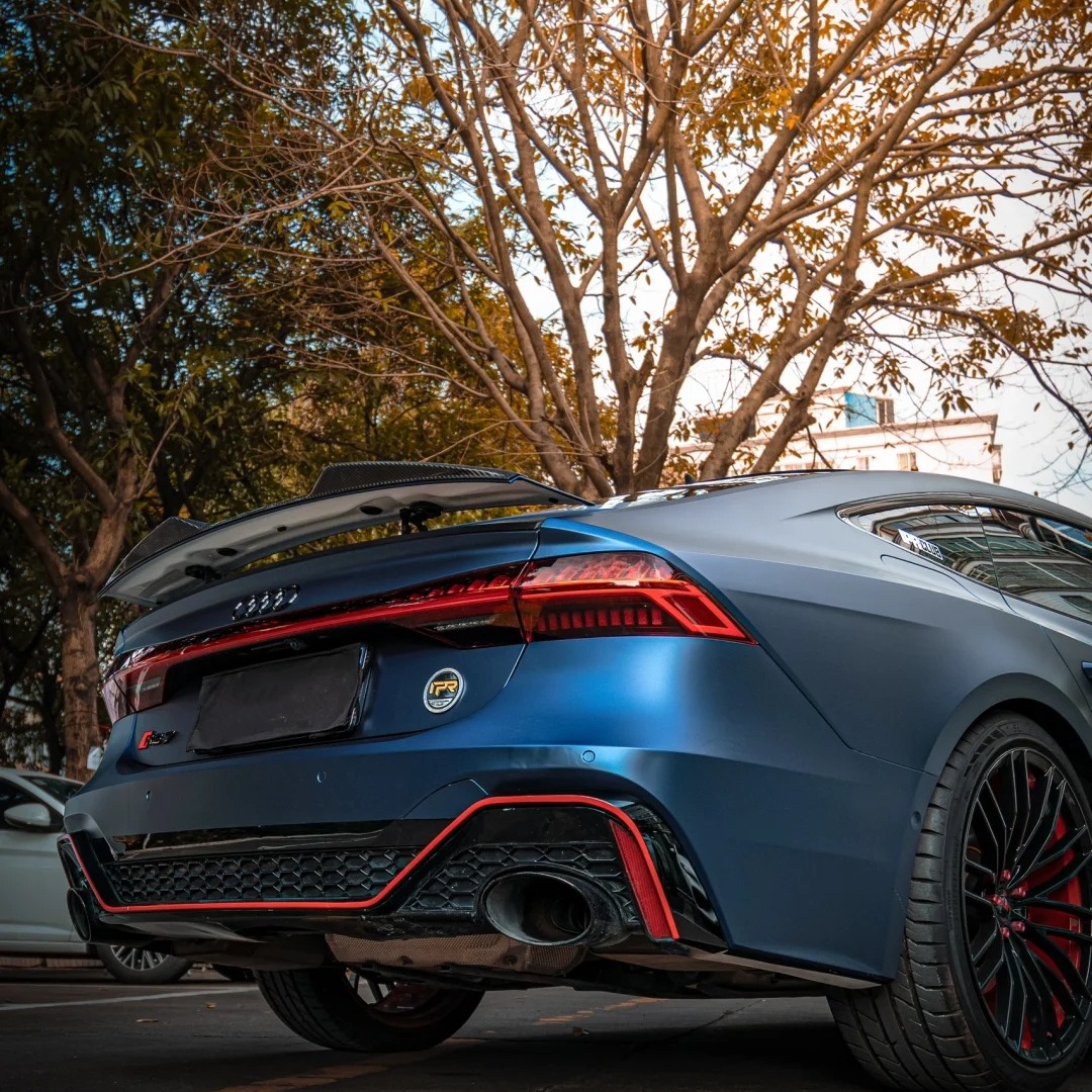 TPU Matte Magic Flame Dark Blue Paint Protection Film