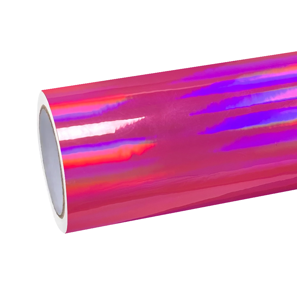 Gloss Pink Holographic Chrome Laser Car Vinyl Wrap