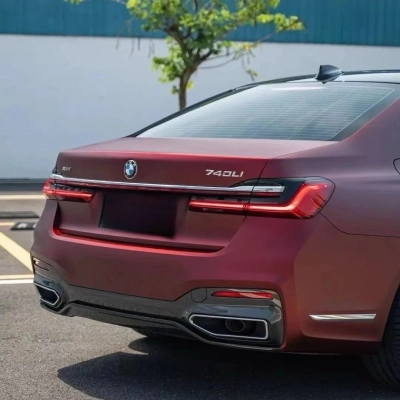 TPU Matte Liguid Metallic Dracaena Red Paint Protection Film 02