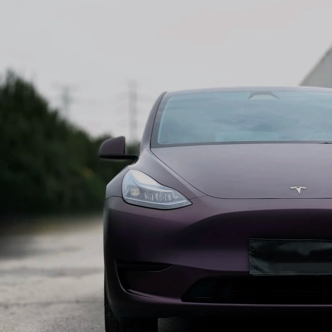 TPU Satin Black Fantasy Purple Paint Protection Film