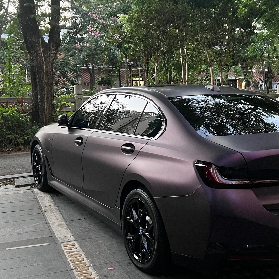 TPU Satin Black Fantasy Purple Paint Protection Film