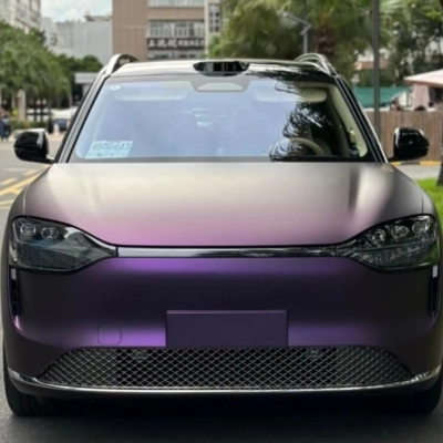 TPU Satin Black Pinot Purple Paint Protection Film 02