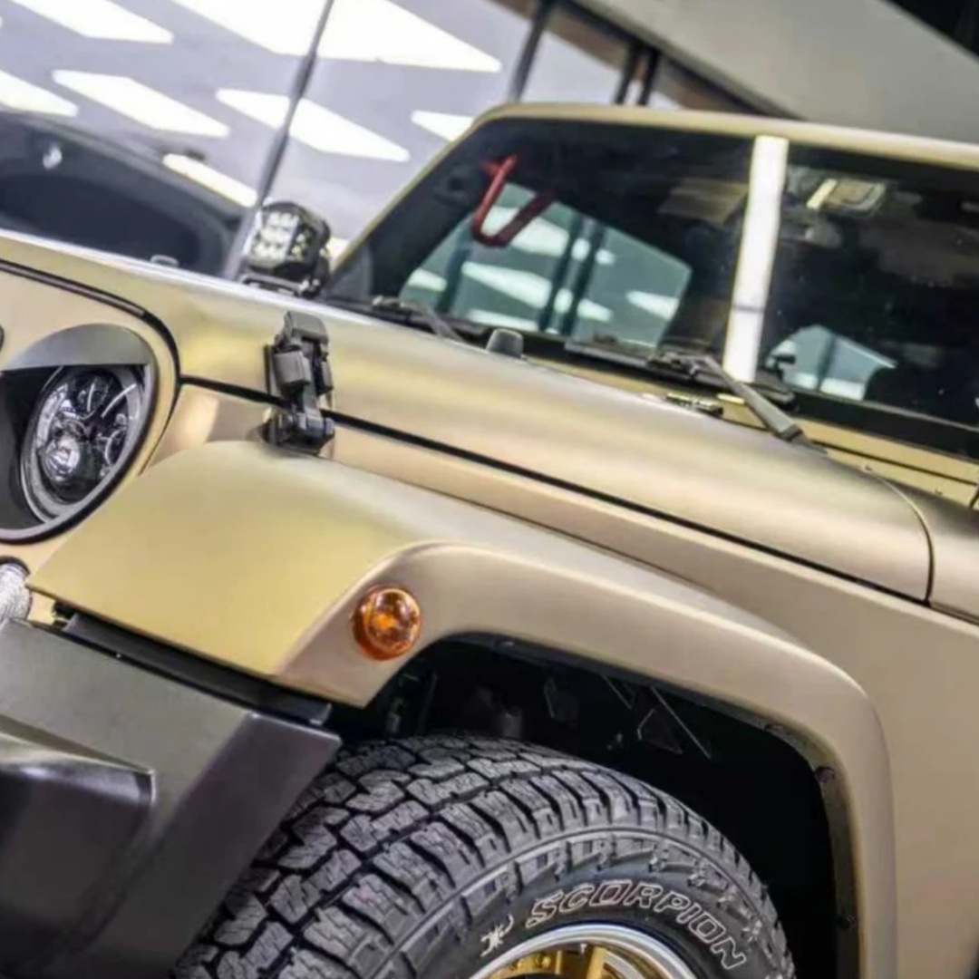 TPU Satin Gold Green Paint Protection Film