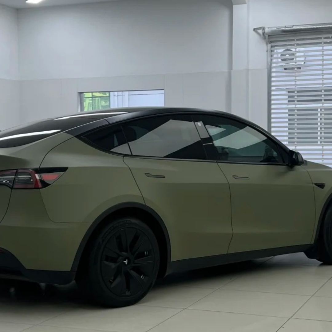 TPU Satin Khaki Green Paint Protection Film