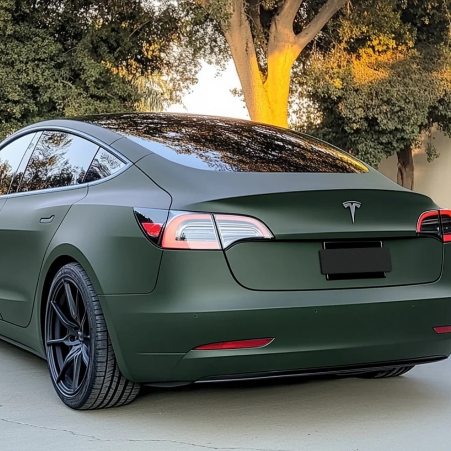 TPU Satin Venom Green Paint Protection Film