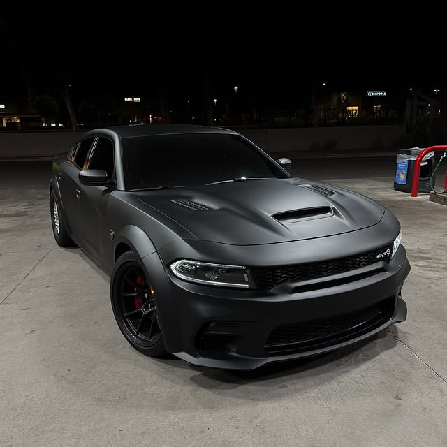 Satin Black Car Vinyl Wrap