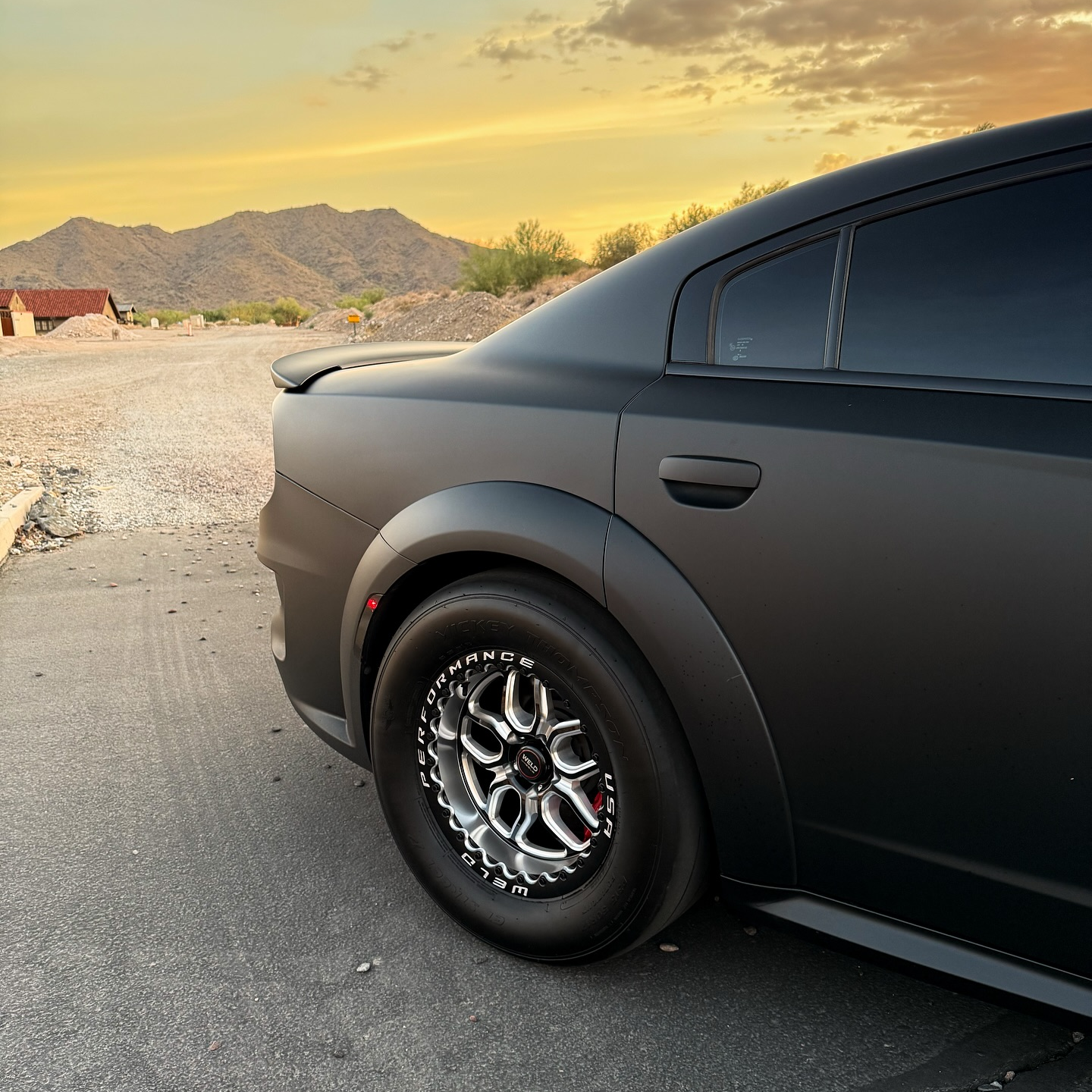 Satin Black Car Vinyl Wrap