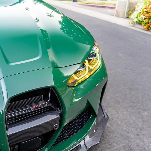 PET Porsche Racing Green Car Vinyl Wrap