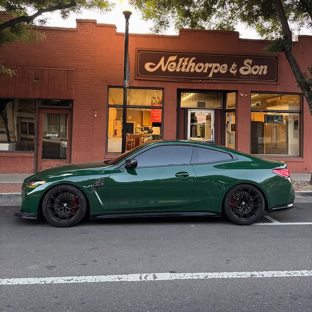 PET Porsche Racing Green Car Vinyl Wrap