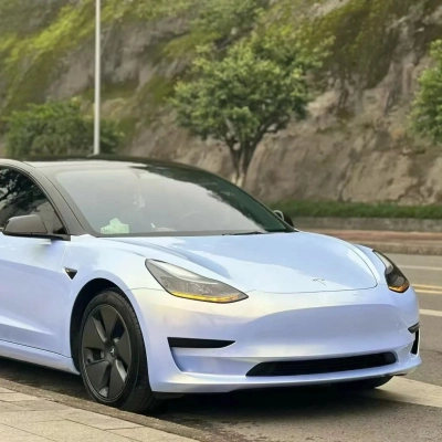 TPU Gloss Blue Charm Gold Paint Protection Film 02