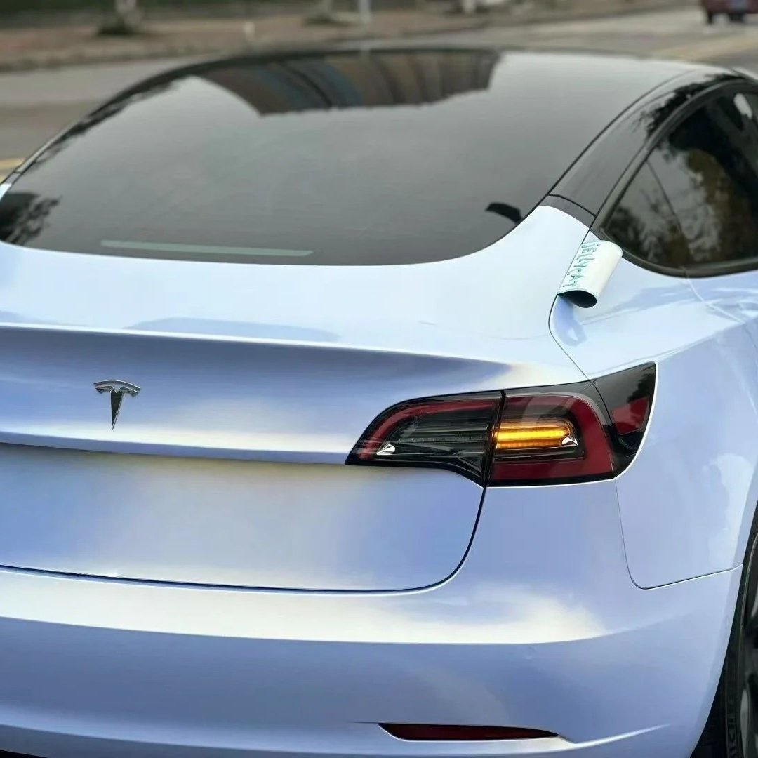 TPU Gloss Blue Charm Gold Paint Protection Film