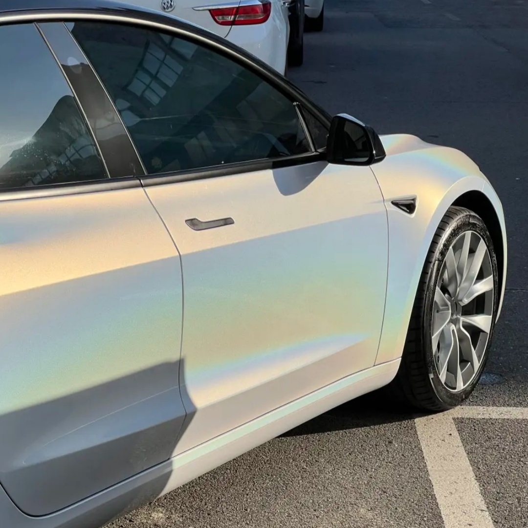 TPU Gloss Laser White Paint Protection Film