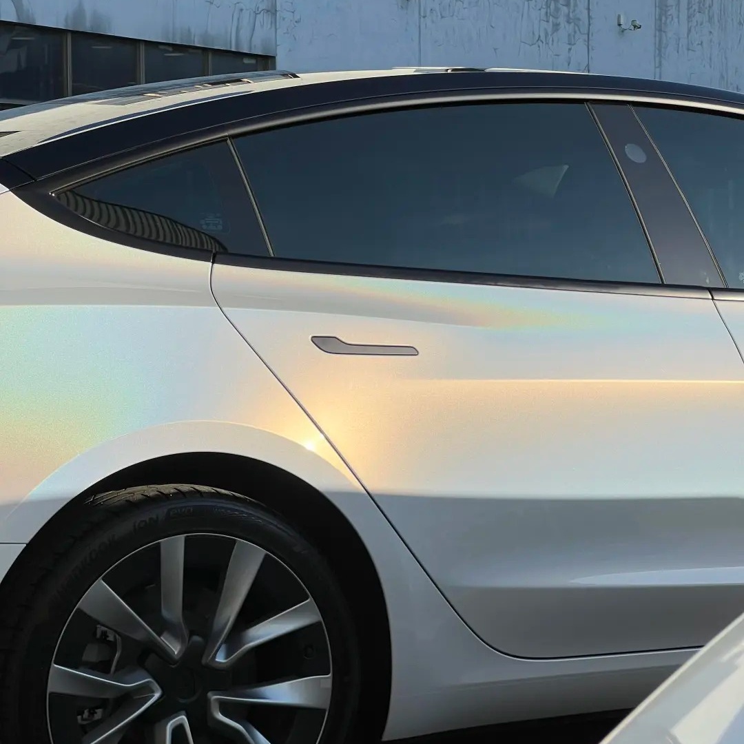 TPU Gloss Laser White Paint Protection Film