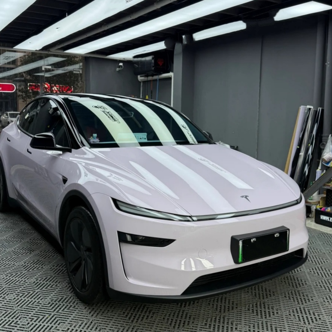 TPU Glossy Misty Gray Purple Paint Protection Film