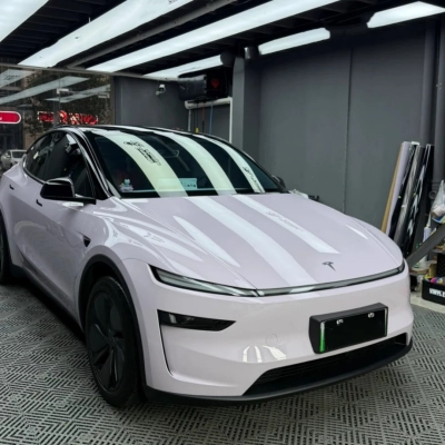 TPU Glossy Misty Gray Purple Paint Protection Film 02