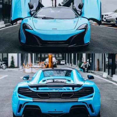 TPU Super Glossy Sky Blue Paint Protection Film 02