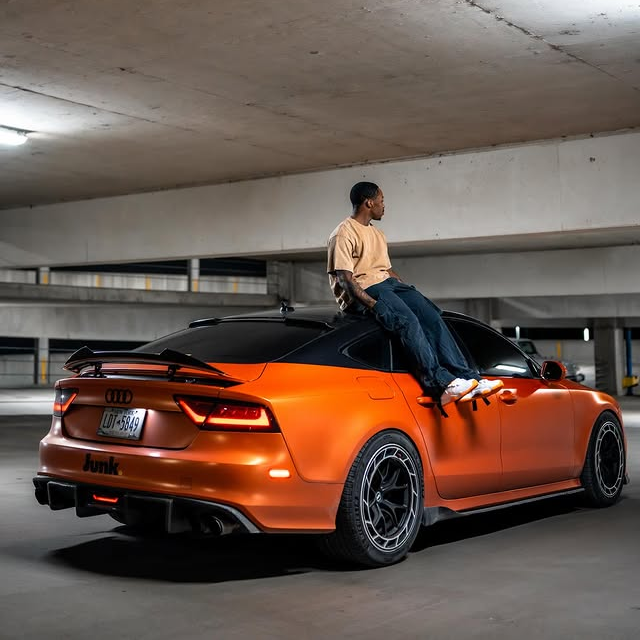Super Matte Flame Orange Car Vinyl Wrap