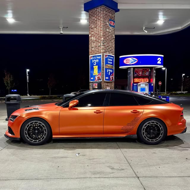 Super Matte Flame Orange Car Vinyl Wrap