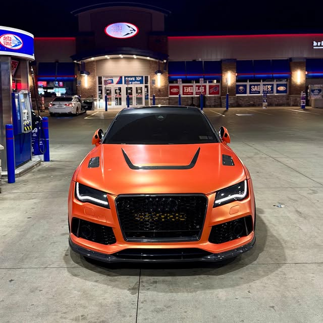 Super Matte Flame Orange Car Vinyl Wrap