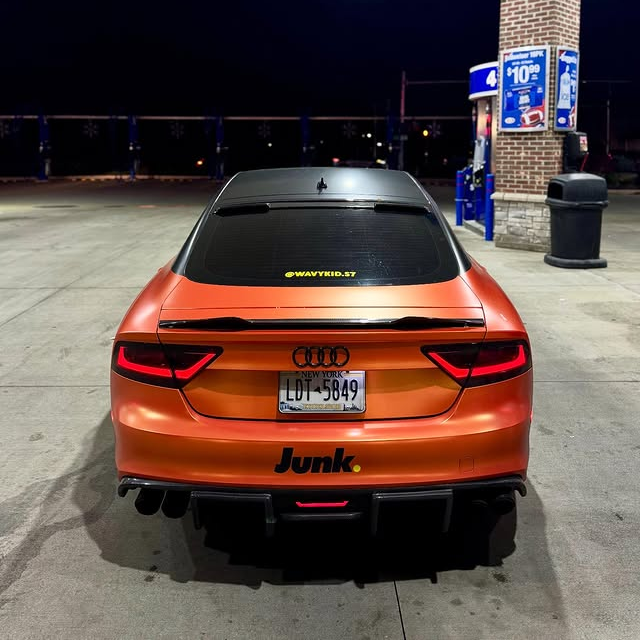 Super Matte Flame Orange Car Vinyl Wrap