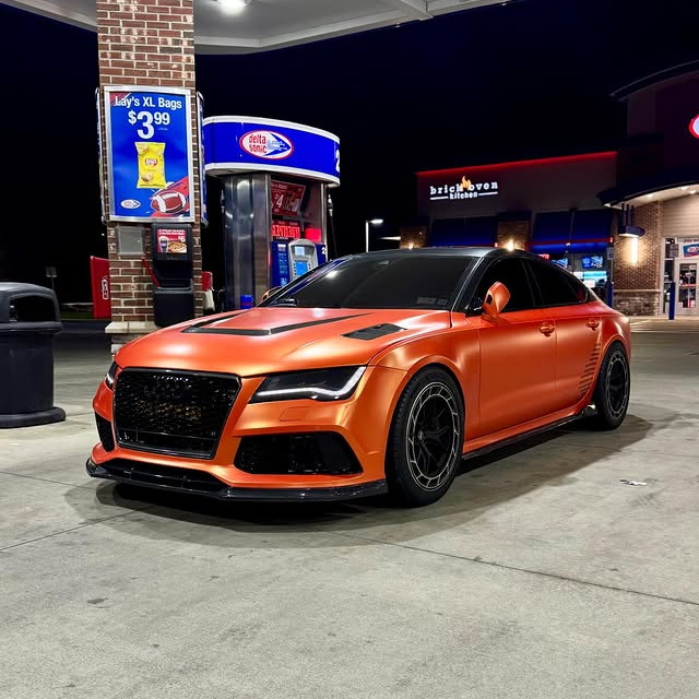 Super Matte Flame Orange Car Vinyl Wrap