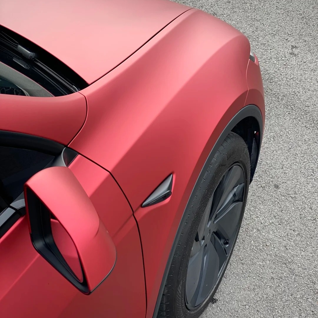 TPU Ghost Chrome Romanee Red Paint Protection Film