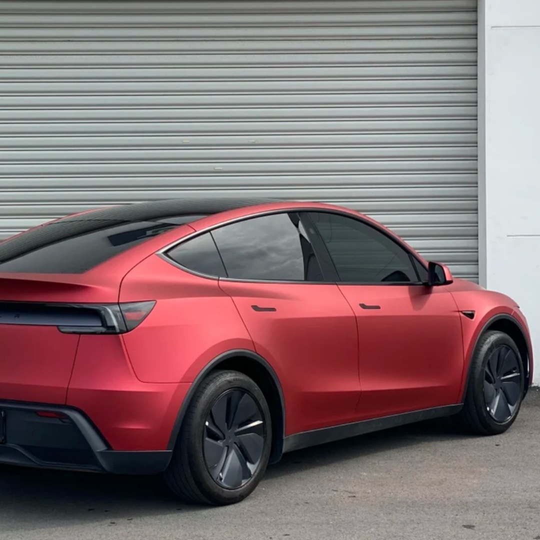 TPU Ghost Chrome Romanee Red Paint Protection Film