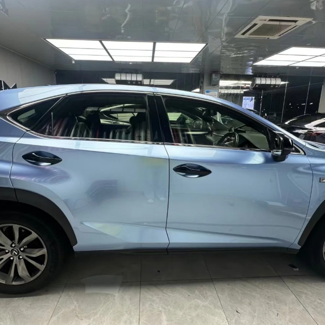 TPU Gloss Metallic Mist Blue Paint Protection Film