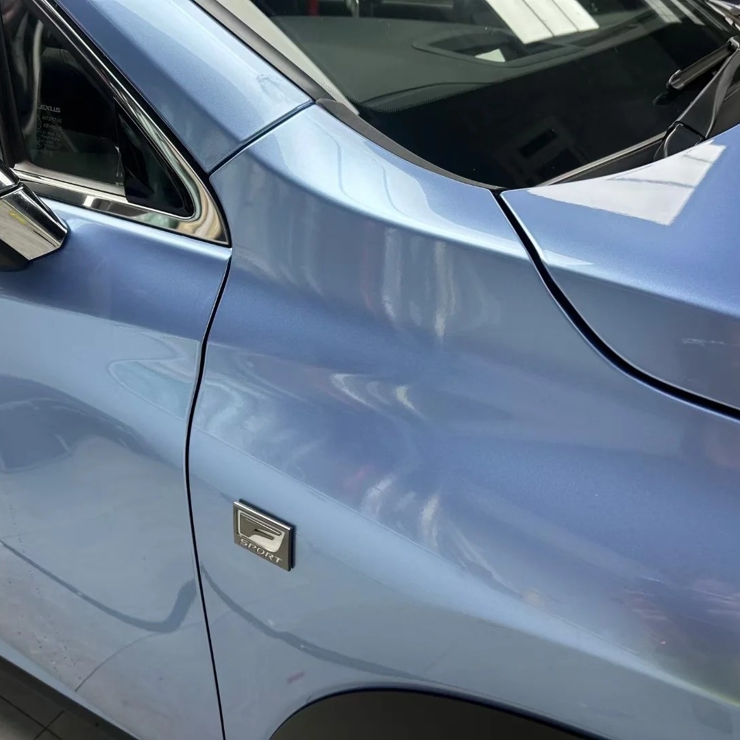 TPU Gloss Metallic Mist Blue Paint Protection Film