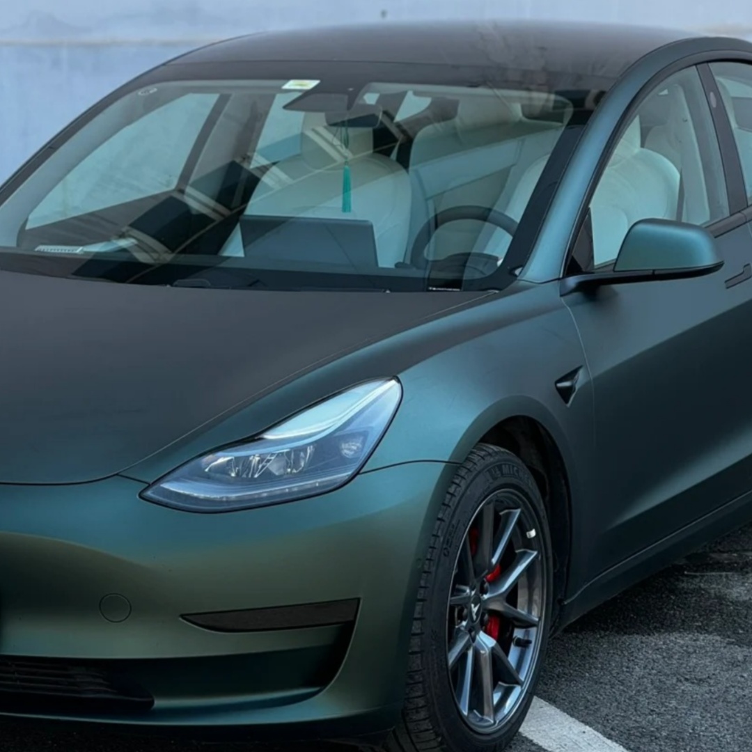 TPU Matte Ghost Metal Dark Green Paint Protection Film