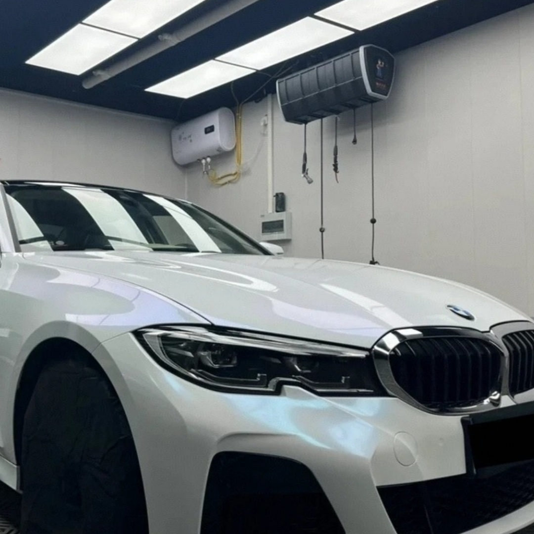 TPU Super Glossy Diamond White Blue Paint Protection Film