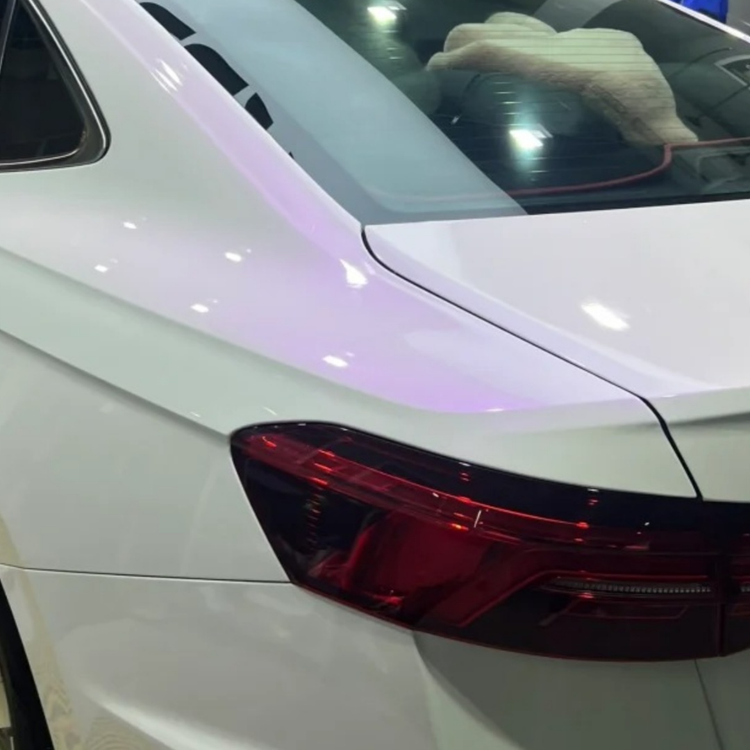 TPU Super Glossy White to Purple Paint Protection Film