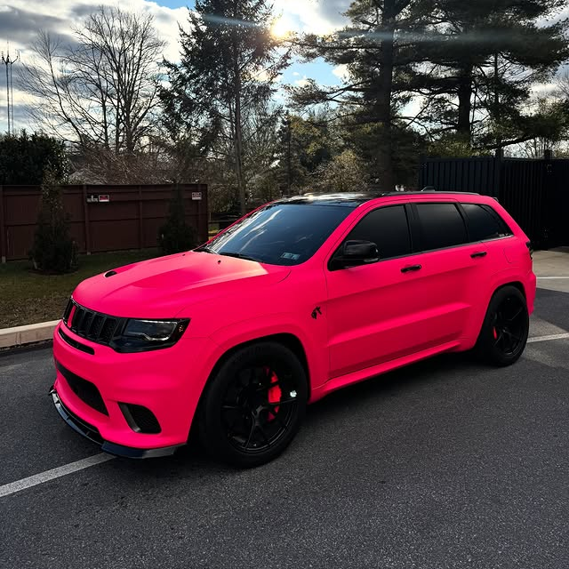 Ultimate Flat Fluorescent Pink Car Vinyl Wrap