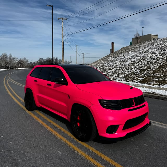 Ultimate Flat Fluorescent Pink Car Vinyl Wrap