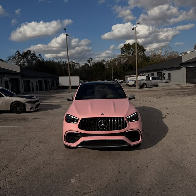  Super Matte Rose Pink Car Vinyl Wrap