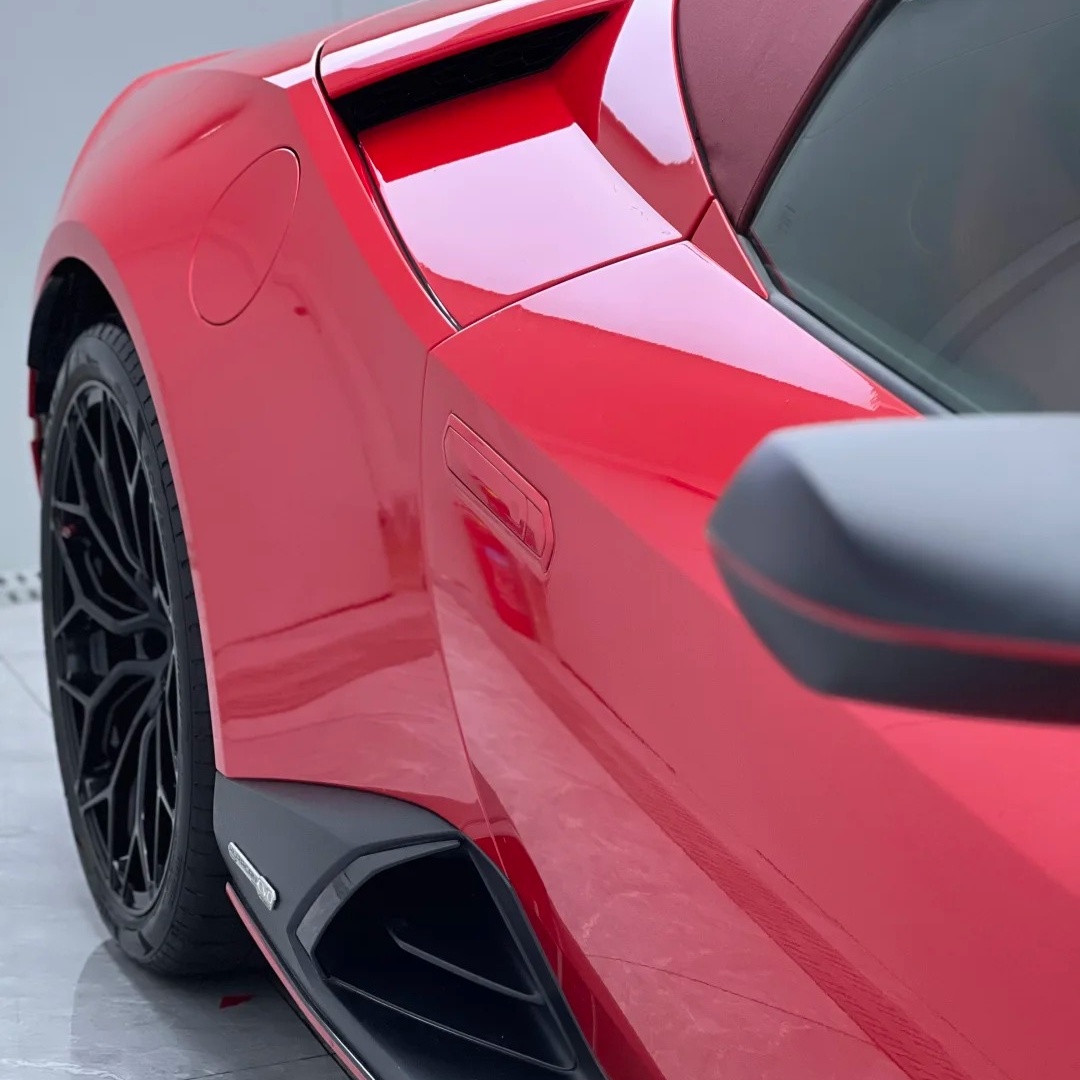 TPU Glossy Magic Flame Gold Red Paint Protection Film