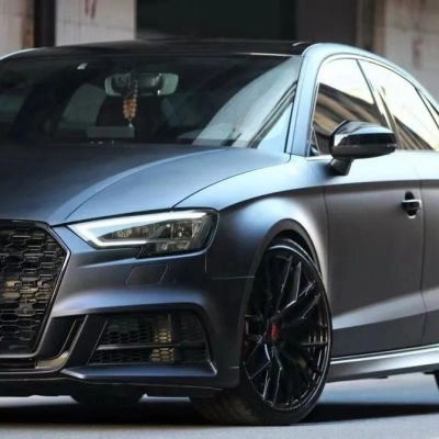 TPU Matte Black Phantom Blue Paint Protection Film 02