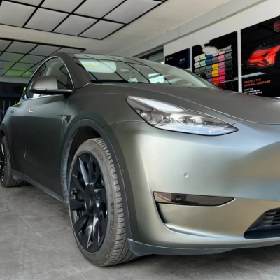 TPU Matte Mysterious Green Paint Protection Film 02