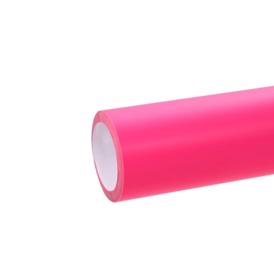 Super Gloss Fluorescent Pink Car Vinyl Wrap 01