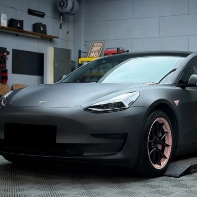 TPU Matte Midnight Black Paint Protection Film 02