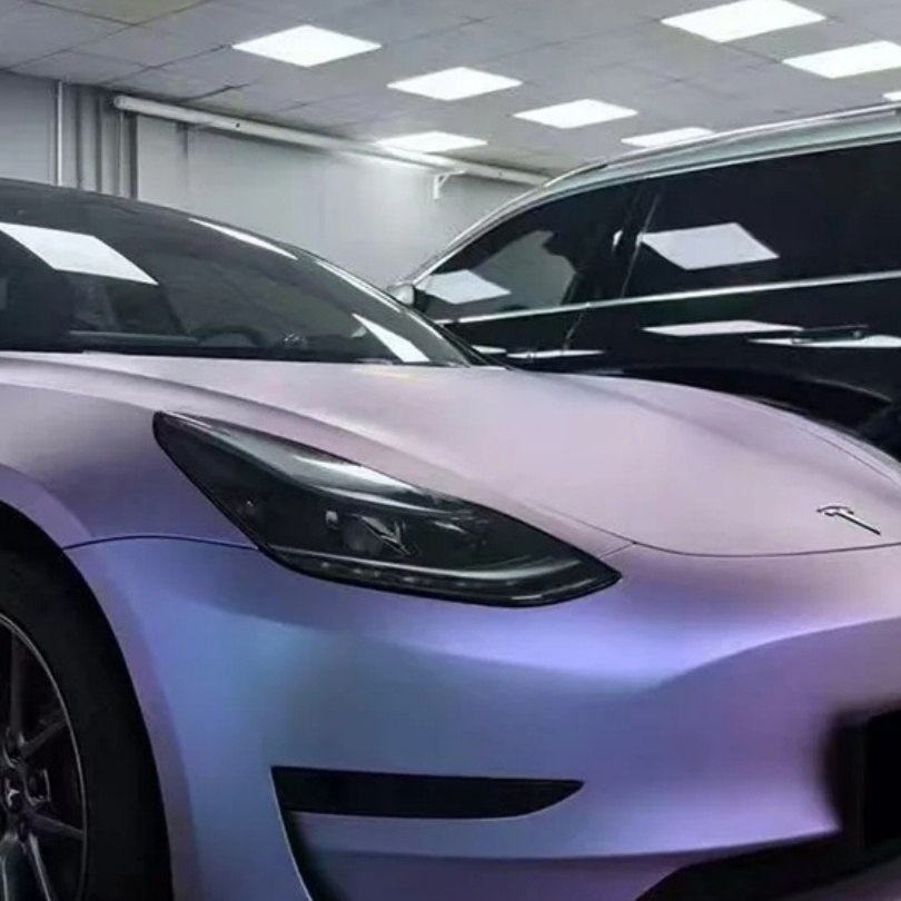 TPU Matte Purple Mist Silver Paint Protection Film