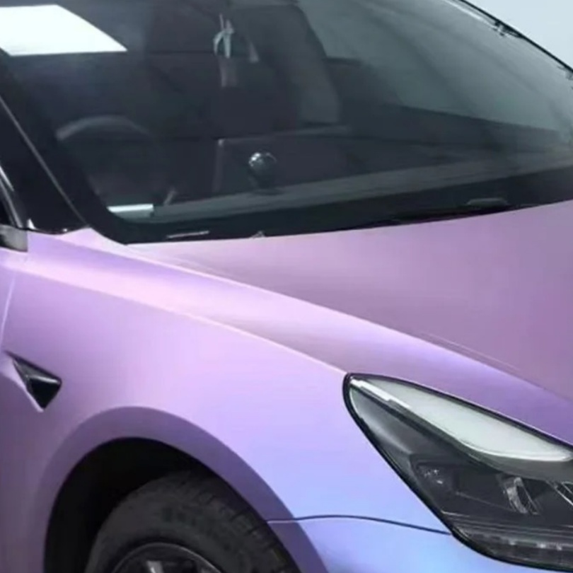 TPU Matte Purple Mist Silver Paint Protection Film