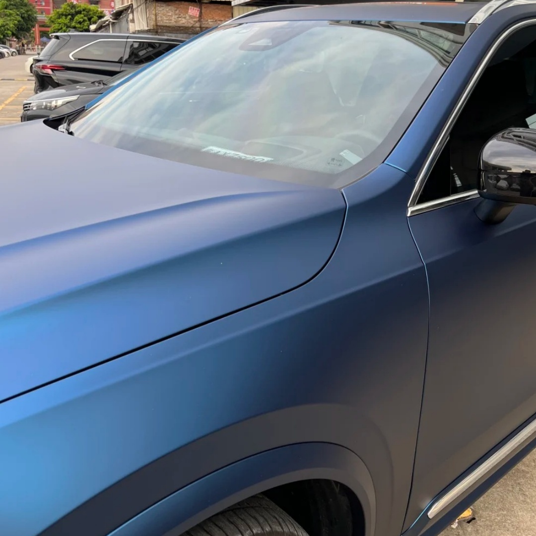 TPU Satin Liquid Metallic Blue Paint Protection Film