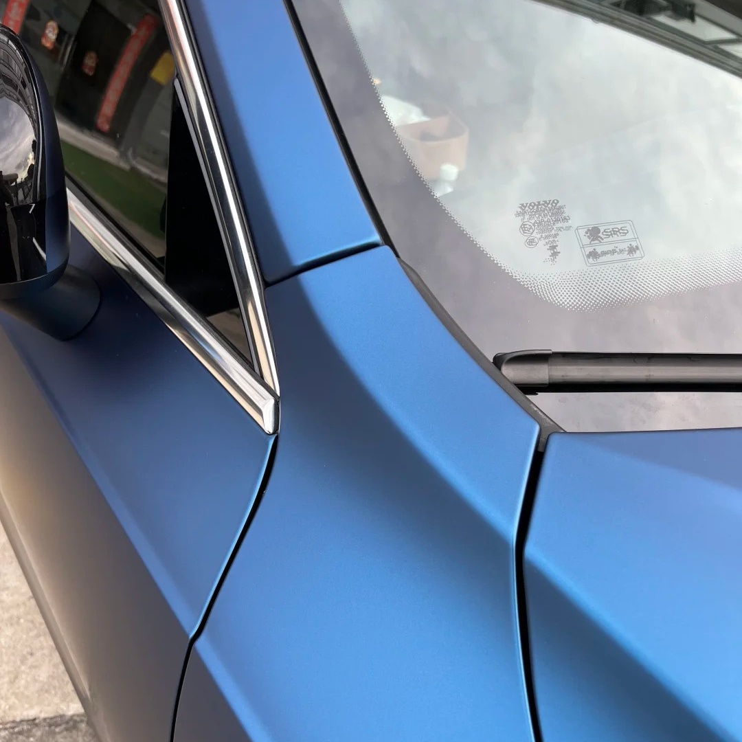 TPU Satin Liquid Metallic Blue Paint Protection Film
