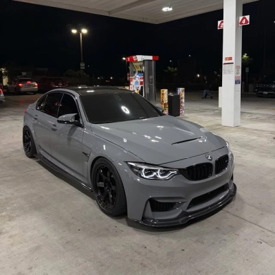 Super Gloss Nardo Grey Car Vinyl Wrap 01