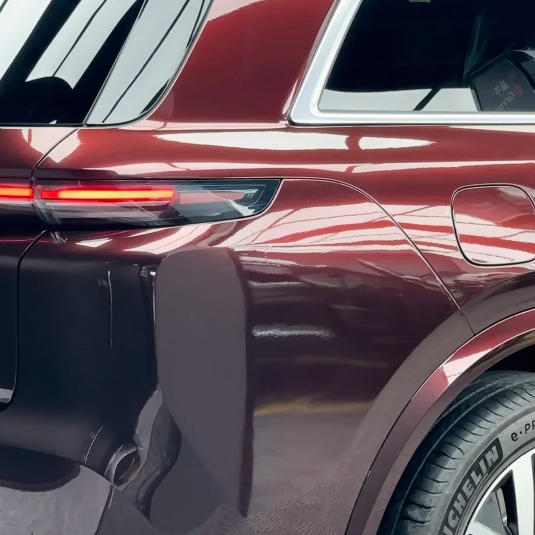 TPU Glossy Metallic Black Rose Paint Protection Film