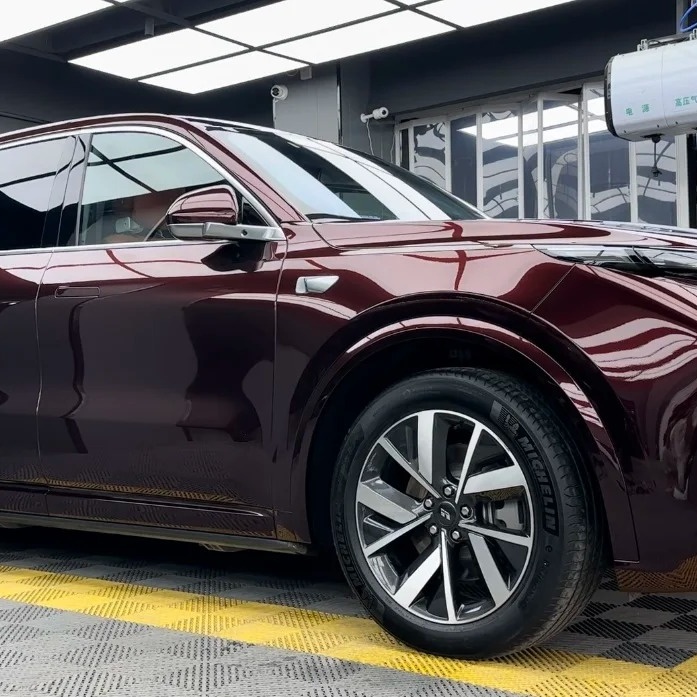 TPU Glossy Metallic Black Rose Paint Protection Film