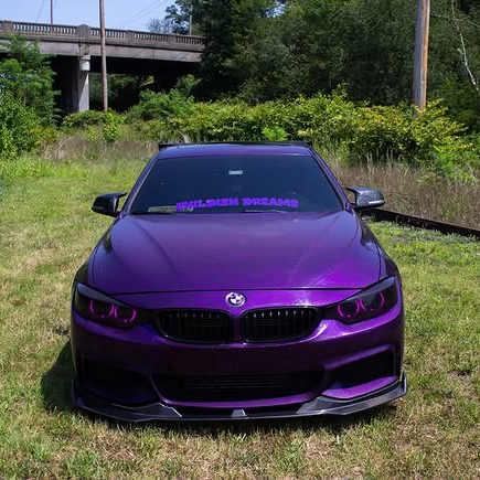 Super Gloss Black Purple Carbon Car Vinyl Wrap