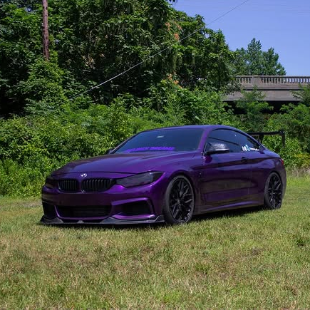 Super Gloss Black Purple Carbon Car Vinyl Wrap